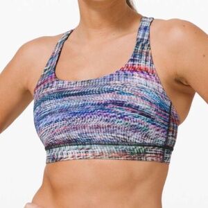 Lululemon Energy Bra – Digital Oasis Alpine White Multi – Size 12